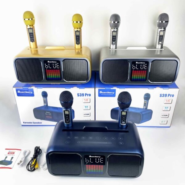 Smartberry S39 pro Wireless Karaoke Bluetooth Speaker with 2 Microphone