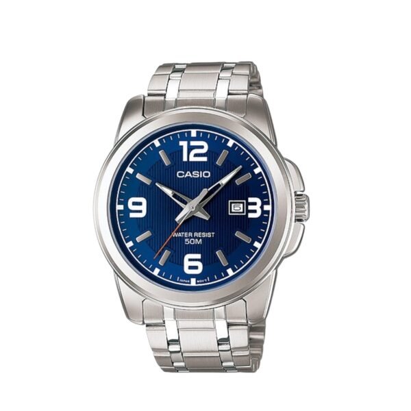 CASIO Men's Analog Blue Dial Watch - MTP-1314D-2AVDF