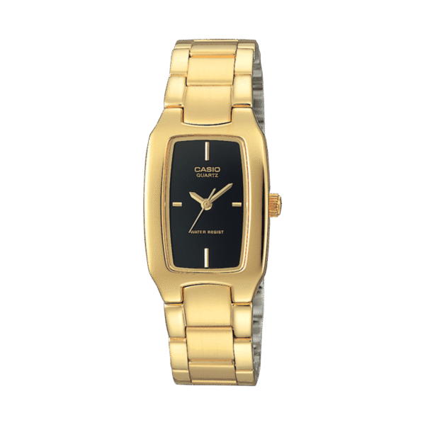 CASIO LTP-1165N-1CRDF GOLD PLATED CASE SS BAND WOMEN'S WATCH